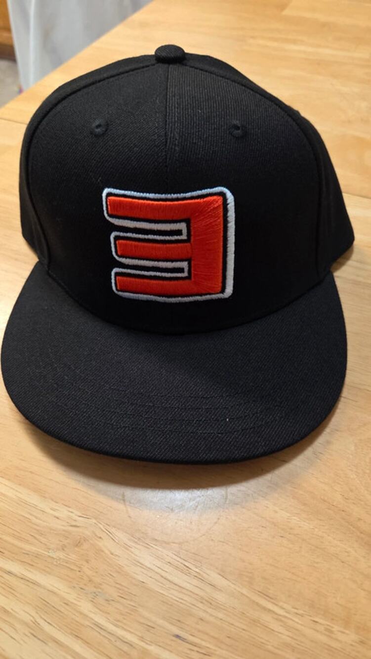 Eminem Reverse E Logo Snapback Hat Black Red Official NWT Bravado Slim Shady Cap